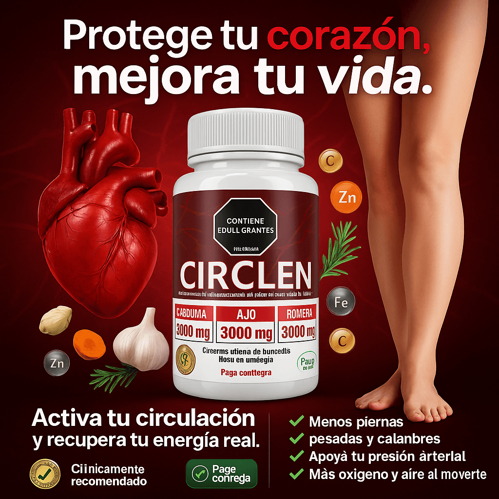 CIRCLEN: HOY SON PIERNAS PESADAS Y FALTA DE AIRE… MAÑANA PUEDE SER QUE TU CORAZÓN NO AGUANTE MÁS