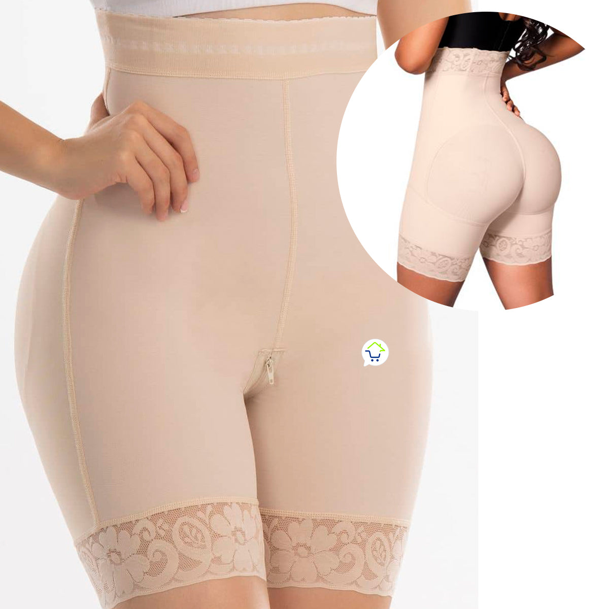 Faja Short Levantacola Tiro Alto