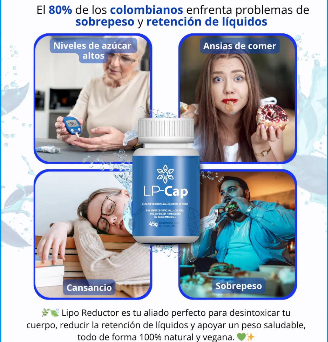 ¿CANSADA DE LUCHAR CON LA BARRIGA Y LOS ANTOJOS? LIPOCAPS TE DEVUELVE EL CONTROL Y UNA FIGURA QUE AMARÁS SOLO EN SEMANAS, (PAGA 1 Y LLEVAS 2)