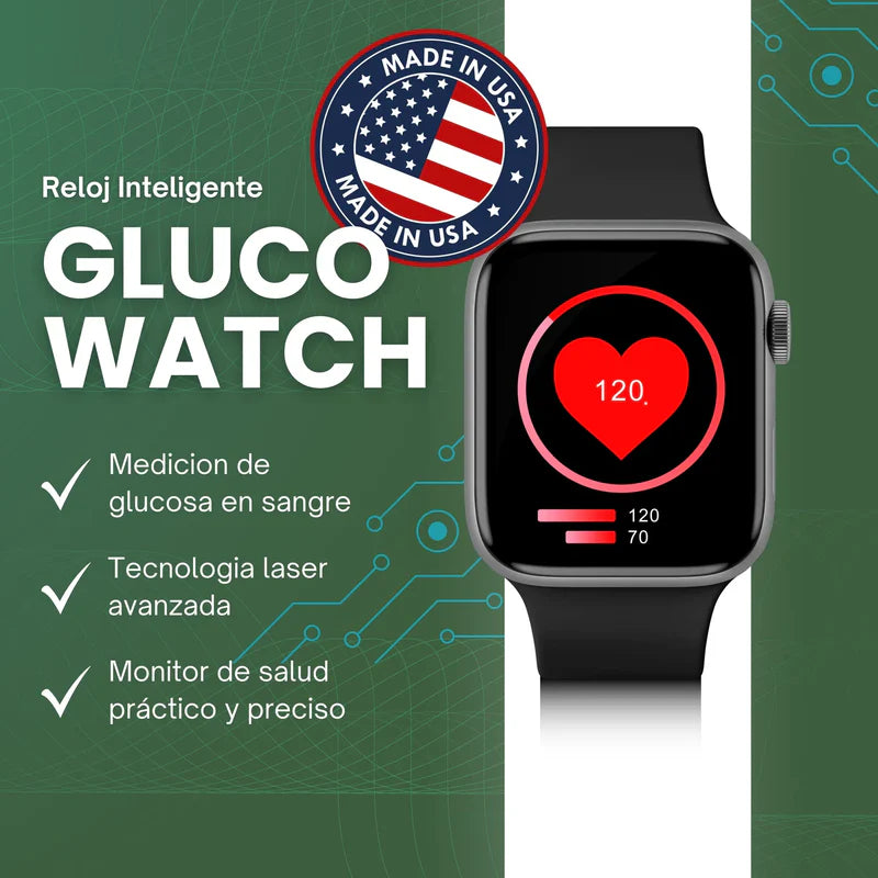 Gluco Smart Watch ¡Mide Tu Glucosa en Tiempo Real!