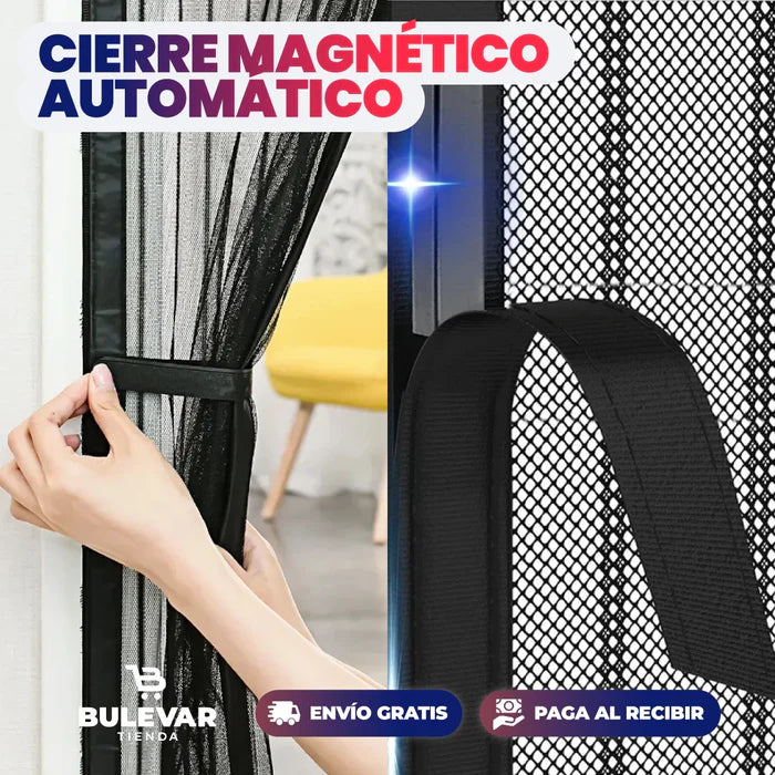 MALLA MAGNÉTICA ANTIMOSQUITOS CON CIERRE AUTOMÁTICO 210 X 100