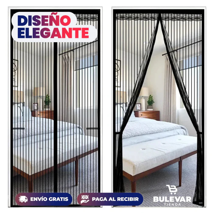 MALLA MAGNÉTICA ANTIMOSQUITOS CON CIERRE AUTOMÁTICO 210 X 100