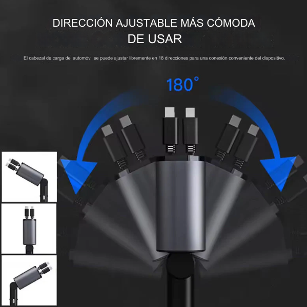 Cargador De Teléfono Para Coche Cuatro En Uno