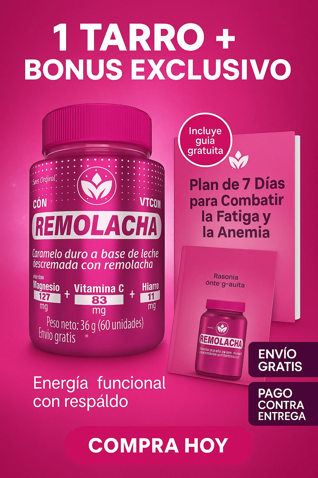 CAPSULAS DE REMOLACHA: EL ESCUDO NATURAL CONTRA LA FATIGA, LA ANEMIA SILENCIOSA Y EL CORAZÓN DÉBIL.