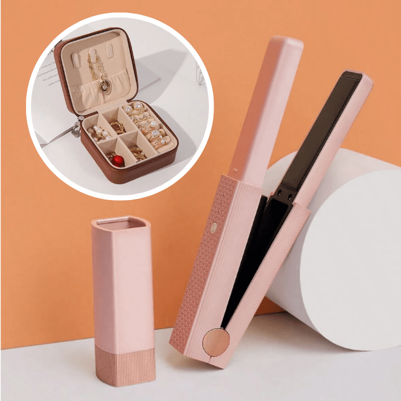 Mini Plancha Recargable + Joyerito de Regalo – ¡Llévala Hoy con 50% OFF, Envió Gratis!