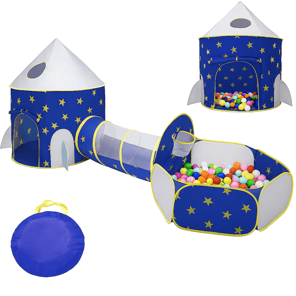 ¿Cansado de verlos aburridos y sin moverse? Dales el espacio de juego que necesitan con la Carpa Castillo 3 en 1
