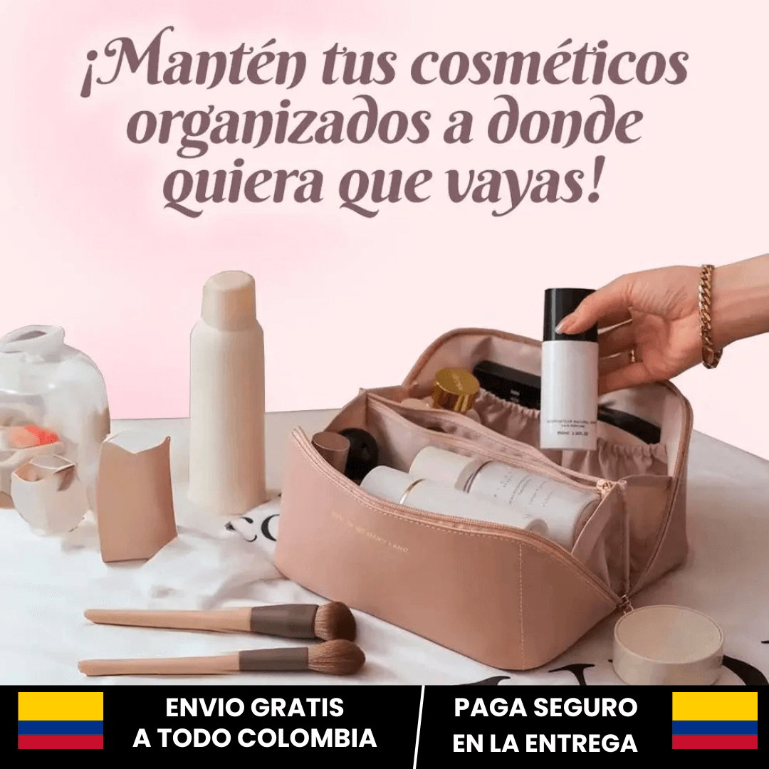 No Más Maquillaje Perdido o Dañado – Paga 1 y Llévate 2 Cosmetiqueras Multifuncionales
