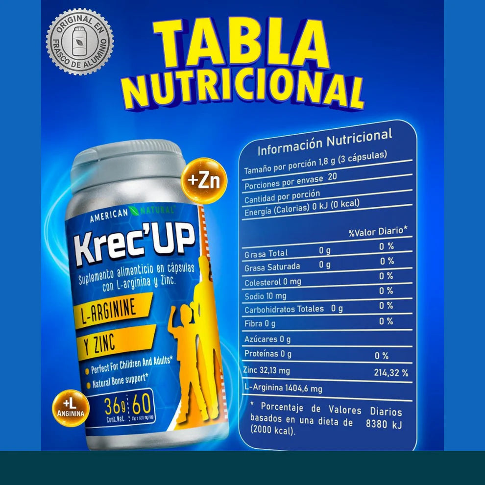 CADA DÍA QUE PASA, TU HIJO PIERDE LA OPORTUNIDAD DE CRECER. KREC’UP: LA ÚNICA FORMULA NATURAL Y SEGURA PARA ESTIMULAR SU CRECIMIENTO EN LA ETAPA MÁS IMPORTANTE DE SU VIDA