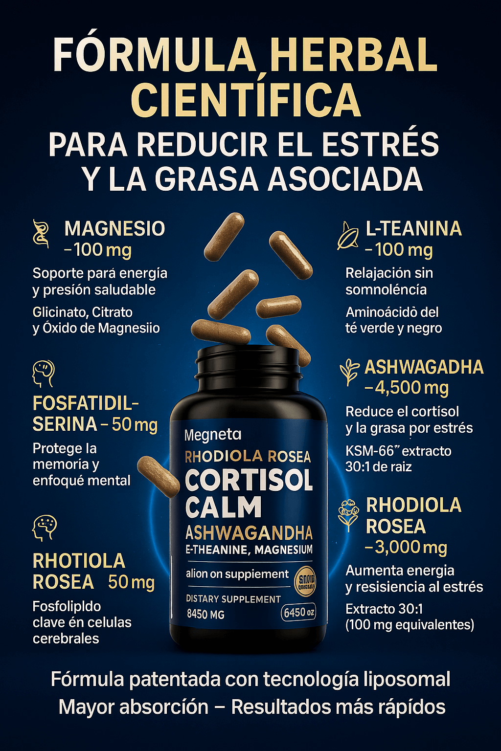 (CORTISOL CALM)¿ENGORDASTE, TE VES INFLAMADO Y VIVES CANSADO? NO IMPORTA SI ERES HOMBRE O MUJER… NO ES LA COMIDA, ES EL ESTRÉS QUE TE ESTÁ DESTRUYENDO EL CUERPO.