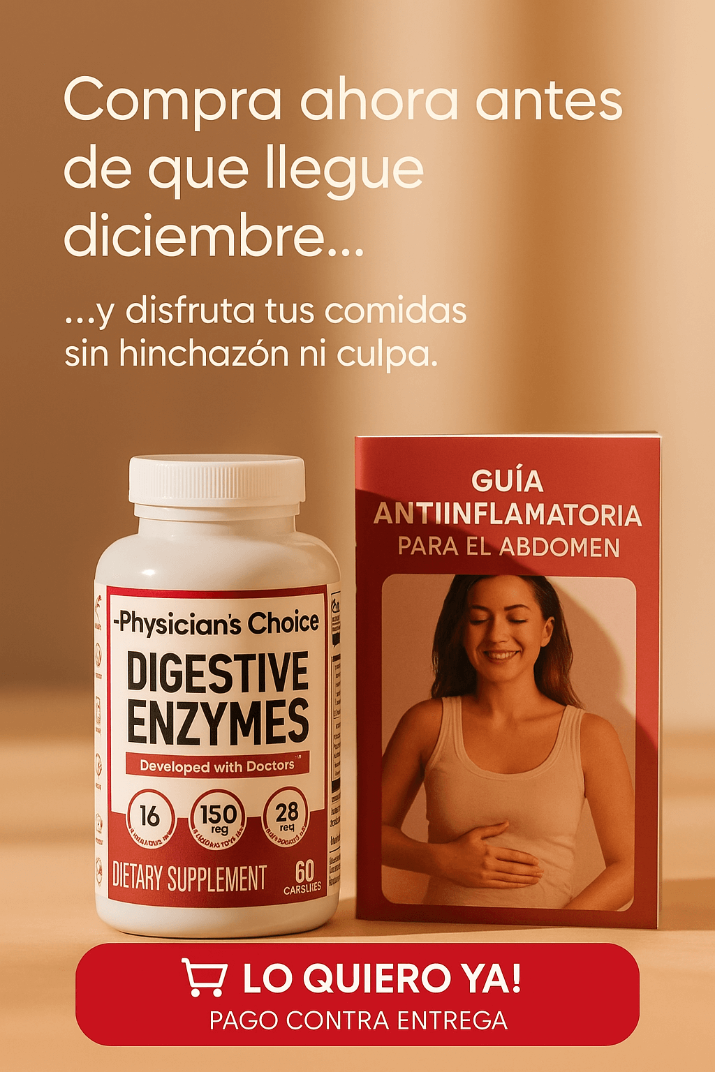 ENZIMAS DIGESTIVAS:QUE ENSEÑAN A TU CUERPO A PROCESAR LOS ALIMENTOS SIN INFLAMARSE NI ALMACENAR GRASA.