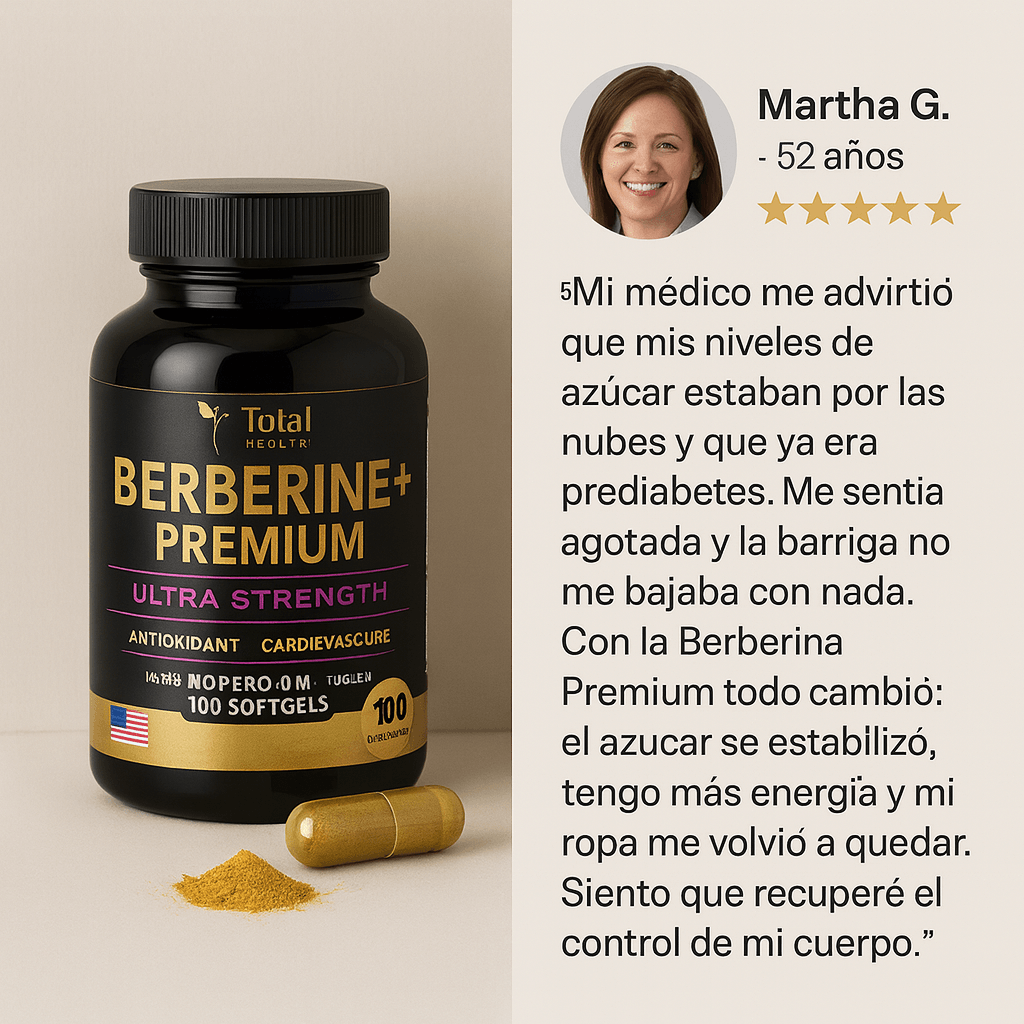 BERBERINA: SE ACERCA DICIEMBRE… ¿VAS A SEGUIR INFLAMADO, CANSADO Y ACUMULANDO GRASA POR TU AZÚCAR EN SANGRE?