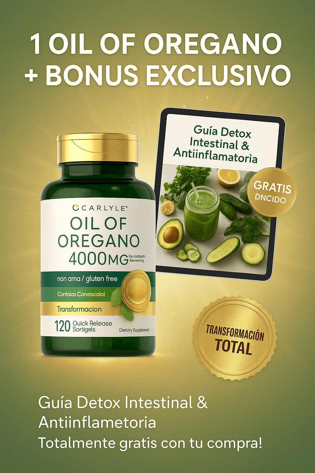 ACEITE DE ORÉGANO: NO ES GRASA, ES INFLAMACIÓN… POR ESO NINGÚN QUEMADOR TE HA FUNCIONADO.