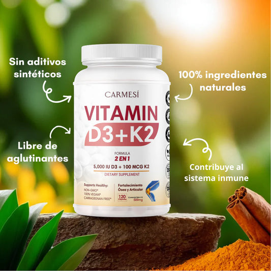 Recupera tu energía, regula tus hormonas y olvídate de, dolores, infecciones, y dolores con D3+K2.