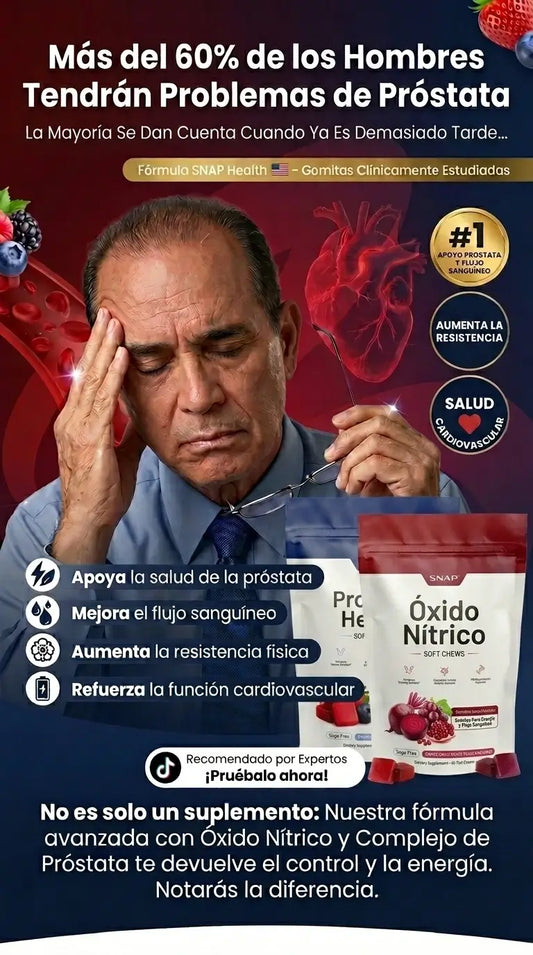 Prostate Health and Nitric Oxide Gummies