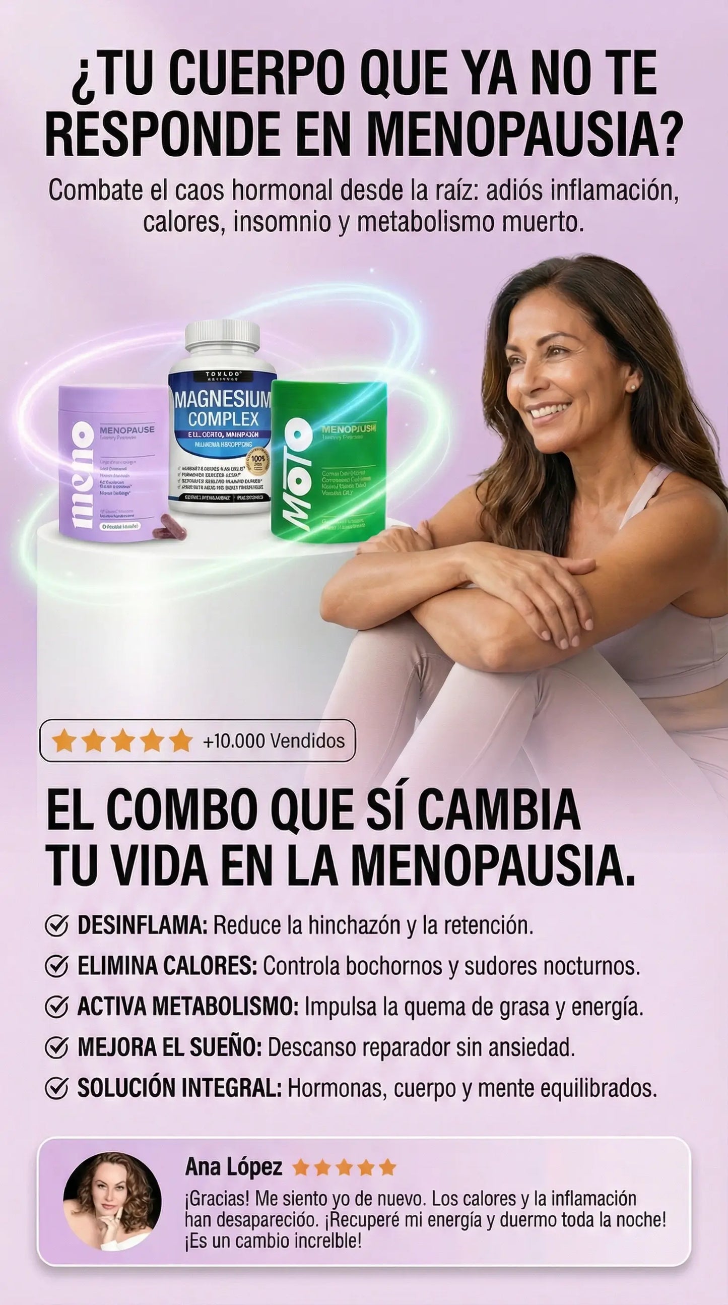 BARRIGA INFLAMADA DE DÍA, SUDORES DE NOCHE Y CALAMBRES CONSTANTES: ASÍ ARRANCA LA MENOPAUSIA.