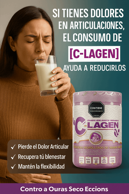 C-LAGEN COLÁGENO HIDROLIZADO MARINO: NO ES LA EDAD… ES EL COLÁGENO QUE TU CUERPO DEJÓ DE PRODUCIR Y HOY TE ESTÁ PASANDO FACTURA