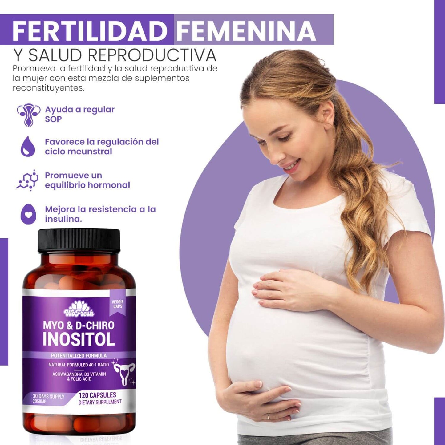 Transforma tu Bienestar Hormonal y Reproductivo con la Fórmula Más Completa de Inositol