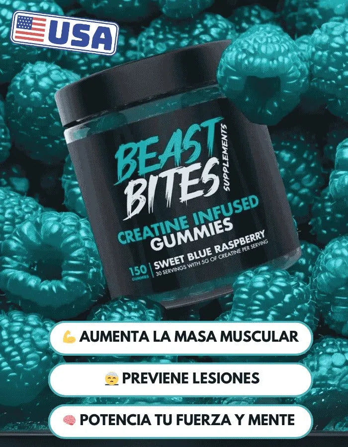ENTRENAS COMO UN ANIMAL.. PERO ¿DÓNDE ESTÁN LOS RESULTADOS?.. CON LAS GOMITAS DE CREATINA ORIGINALES,TU ESFUERZO SÍ SE CONVIERTE EN MÚSCULO.
