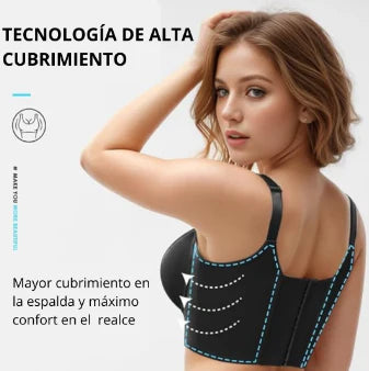 2X1 SUJETADOR MAGICO PUSH-UP ALISADOR DE ESPALDA