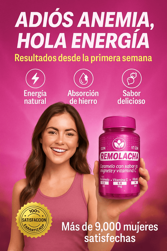CAPSULAS DE REMOLACHA: EL ESCUDO NATURAL CONTRA LA FATIGA, LA ANEMIA SILENCIOSA Y EL CORAZÓN DÉBIL.