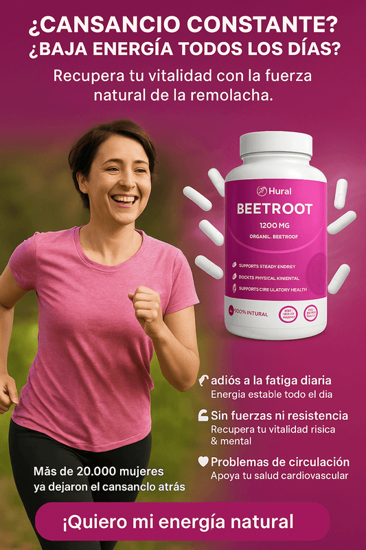 ACTIVA TU CIRCULACIÓN Y RECUPERA TU ENERGÍA CADA DÍA — DILE ADIÓS AL CANSANCIO Y LA PRESIÓN ALTA CON EL PODER NATURAL DE LA REMOLACHA EN CÁPSULAS