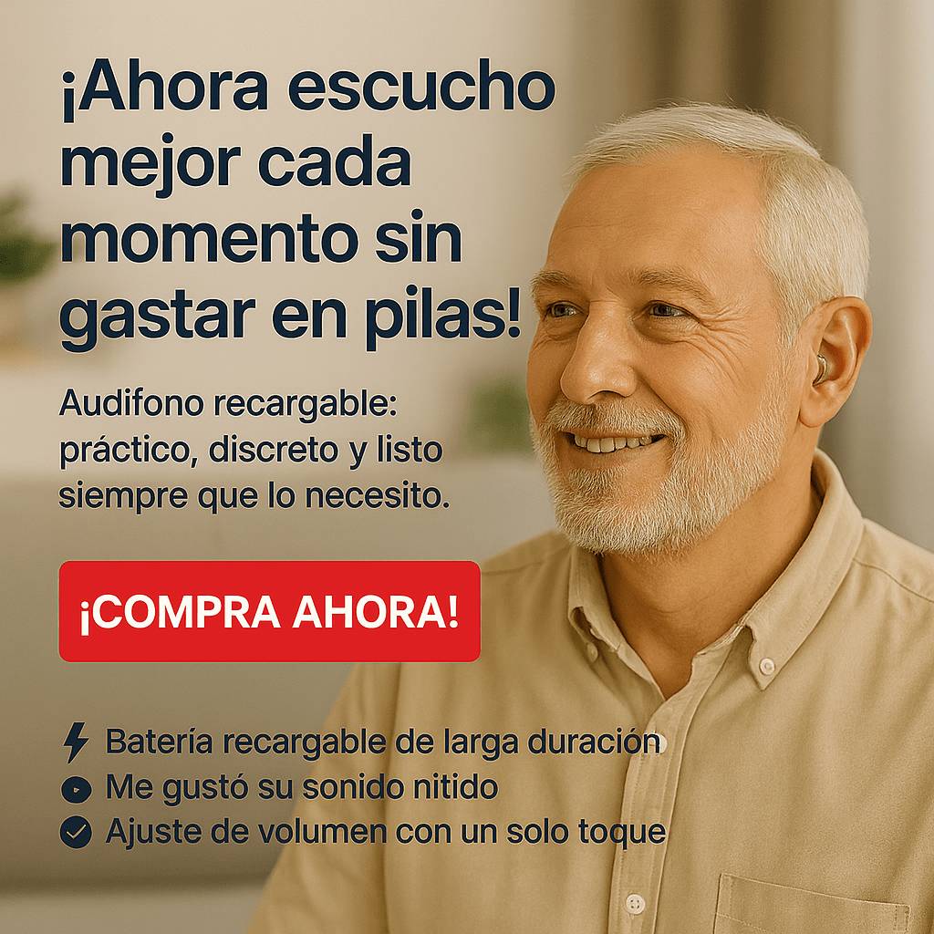 ¡RECUPERA LA CLARIDAD DEL SONIDO CON ESTE AUDÍFONO INVISIBLE Y RECARGABLE!.