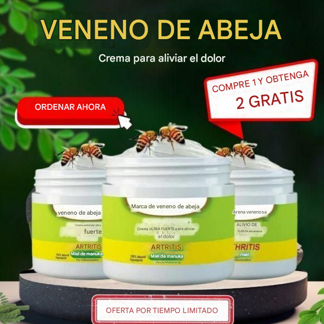 Crema para huesos y articulaciones con veneno de abeja COMPRE 1 Y OBTENGA 1 GRATIS✔️