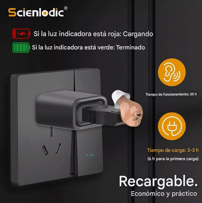 ¡RECUPERA LA CLARIDAD DEL SONIDO CON ESTE AUDÍFONO INVISIBLE Y RECARGABLE!.