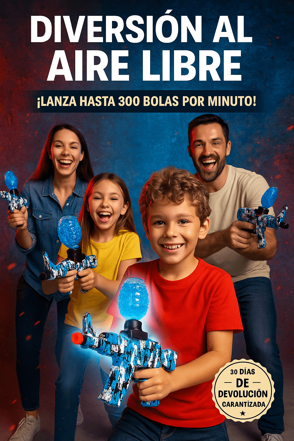 ¡DIVERSIÓN EXTREMA SIN GASTAR MAS! MINI AK47 HIDROGEL