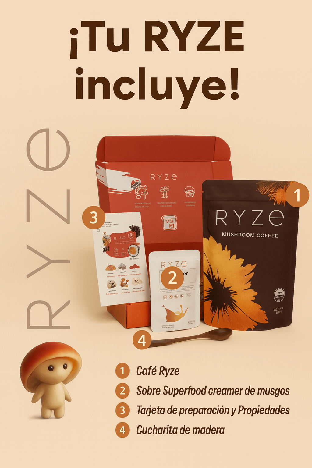 EL CAFÉ CON HONGOS QUE DESINFLAMA, QUITA EL ESTRÉS, Y TE MANTIENE ENFOCADO TODO EL DIA, ¡SOLO HOY LLEVATE TODO EL KIT COMPLETO!
