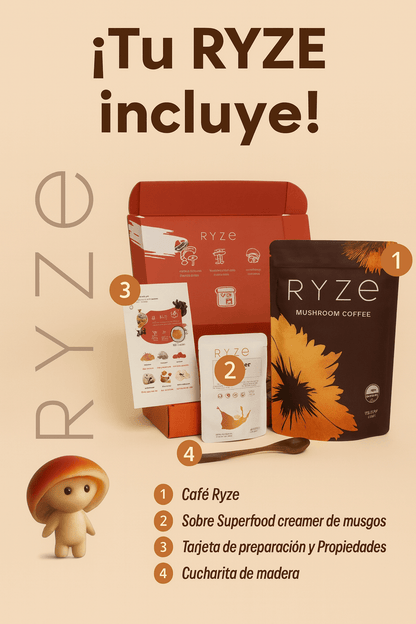 EL CAFÉ CON HONGOS QUE DESINFLAMA, QUITA EL ESTRÉS, Y TE MANTIENE ENFOCADO TODO EL DIA, ¡SOLO HOY LLEVATE TODO EL KIT COMPLETO!
