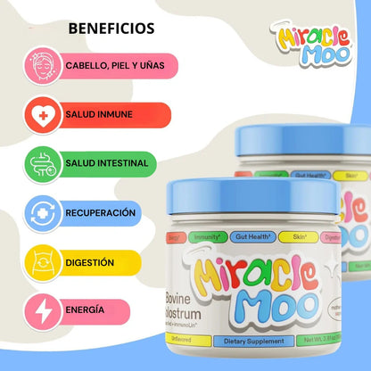 CON MIRACLE MOO NO VUELVES A ESCONDER TU ABDOMEN BAJO LA ROPA FLOJA: LO DESINFLAMAS Y, ADEMÁS, APOYAS TU PIEL, TU CABELLO, TUS UÑAS, TU INTESTINO, TUS DEFENSAS Y HASTA TU ÁNIMO.