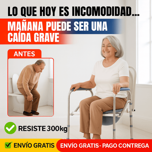 SILLA INODORO PLEGABLE:IR AL BAÑO NO DEBERÍA SER UN SUFRIMIENTO… Y HOY TIENES CÓMO EVITARLO