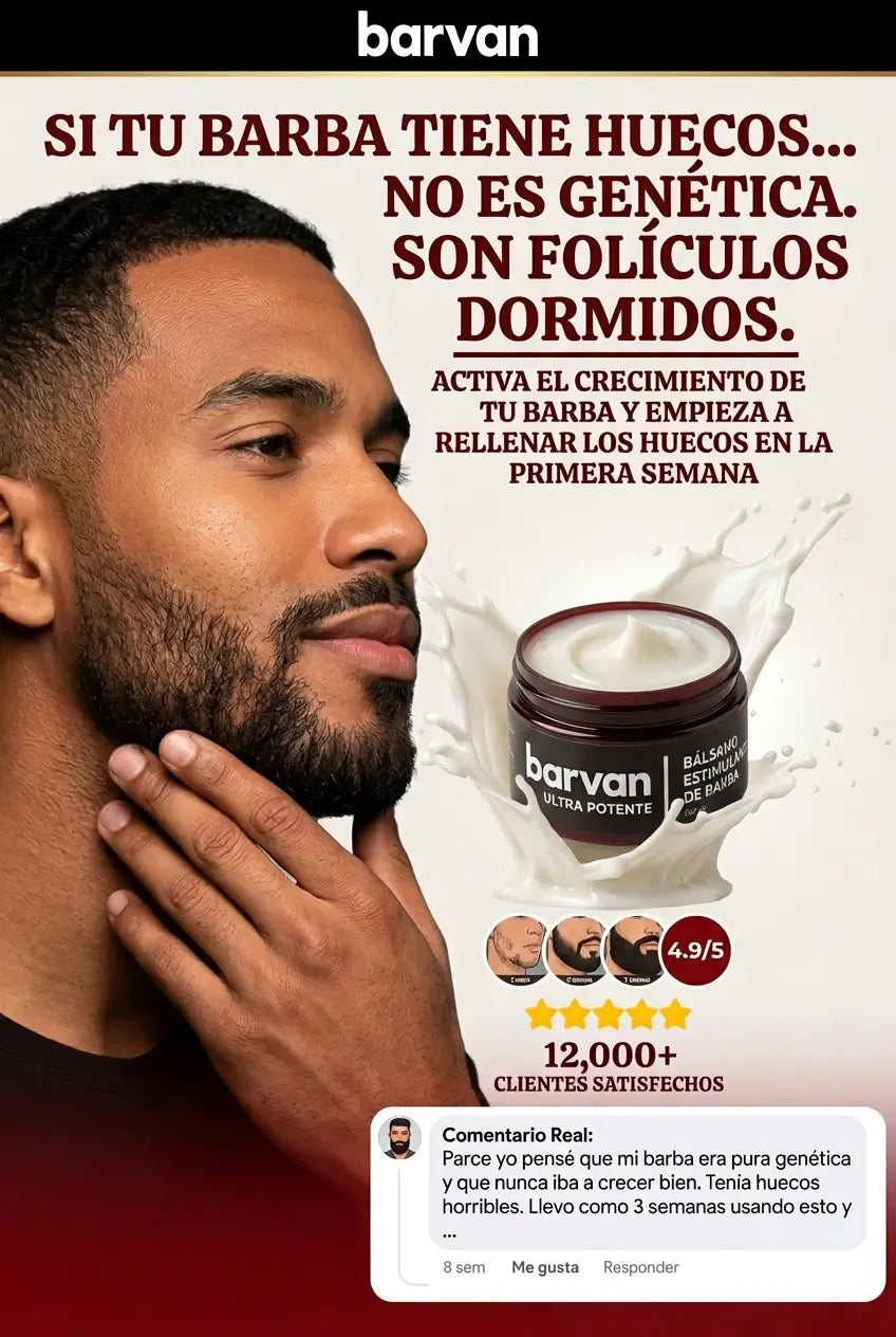 (BARVAN): LA VERDAD INCÓMODA: MUCHOS HOMBRES EN COLOMBIA TIENEN BARBA… PERO LLENA DE HUECOS