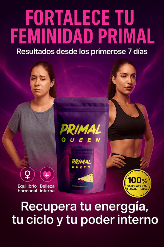PRIMAL QUEEN: UN DÍA ESTÁS BIEN, AL OTRO NI FUERZAS TIENES PARA PEINARTE. TE SIENTES INFLAMADA, IRRITABLE Y VACÍA POR DENTRO… ESO NO ES NORMAL.