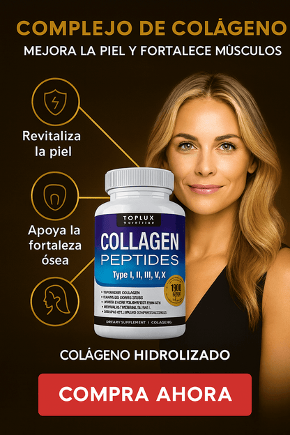 “DESPUÉS DE LOS 25 TU CUERPO PIERDE 1% DE COLÁGENO CADA AÑO… Y DESPUÉS DE LOS 40, EL DOBLE. EL ASESINO SILENCIOSO QUE APAGA TU JUVENTUD YA ESTÁ ACTUANDO, Y SOLO ESTE COLÁGENO PUEDE FRENARLO.